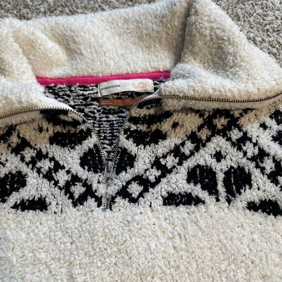 Anthropologie Pilcro Maia Cropped Quarter-Zip Pullover Sweater Size S Z62-11 - Picture 2 of 5